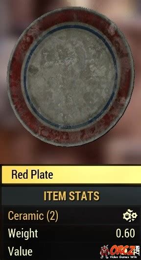 Fallout Red Plate Orcz The Video Games Wiki