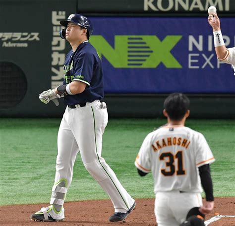 巨人・赤星がヤクルト・村上の1打席目に死球 カットボールが右足に直撃野球デイリースポーツ Online