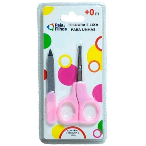 Kit Tesoura E Lixa Para Unhas Pais E Filhos Ref M Kit Higiene