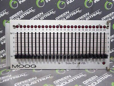 Used Moog D A P Universal Parison Programmer Panel Assembly