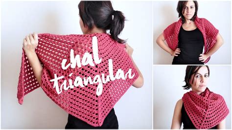 Chal Triangular FACIL A Crochet Tutorial Paso A Paso Chal Tejido En