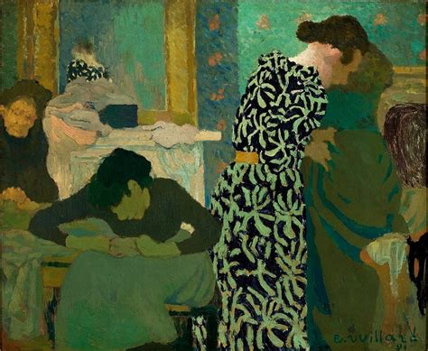 Douard Vuillard The Flowered Dress O Vestido Estampado Oil