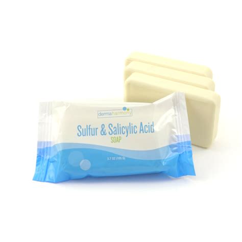 Sulfur Salicylic Acid Bar Soap DermaHarmony 3 7 Oz One Bar Made In