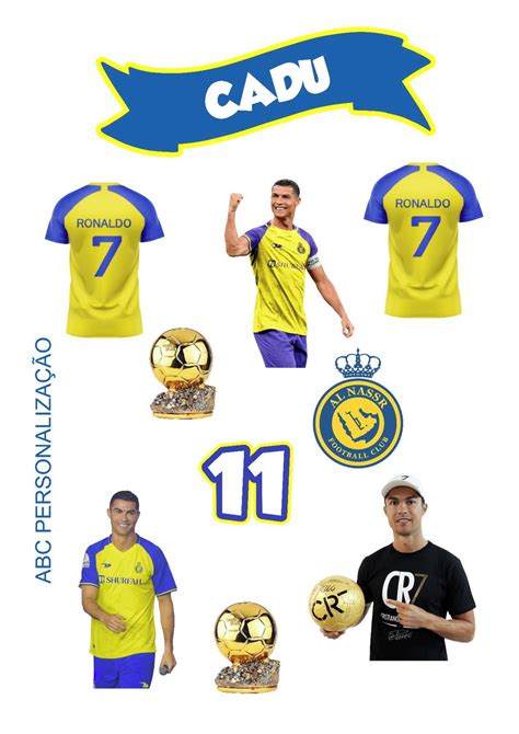 Topper De Bolo Do Cristiano Ronaldo Elo7 Produtos Especiais