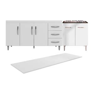 Balc O Gabinete De Pia Cm Portas Isabel Cooktop Catarina