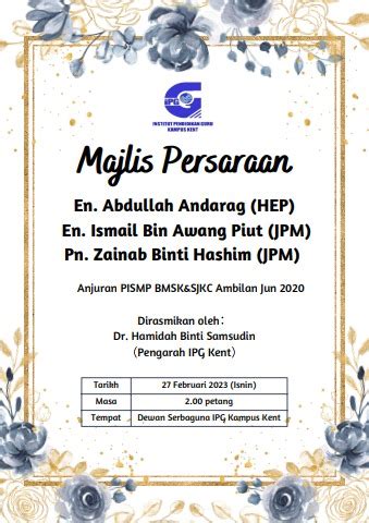 Majlis Persaraan Gek Wen Flip Pdf Anyflip