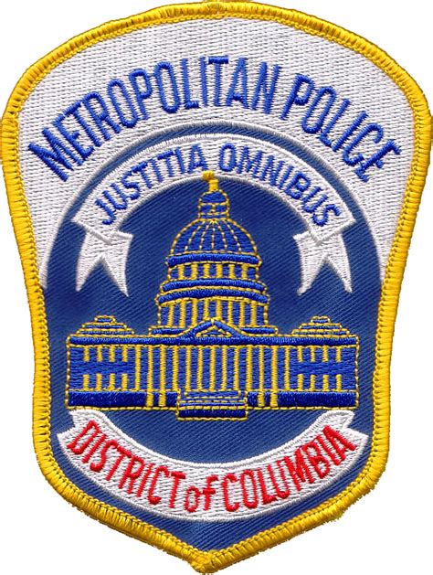 Patch Of The Metropolitan Police Department Of The - Metropolitan ...