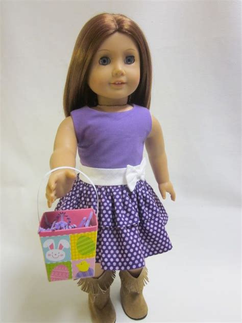 18 Inch American Girl Doll Clothes Easter Spring Dress And Easter