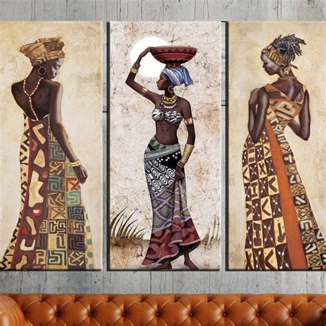 African Wall Art African Canvas Print Living Room Decor Etsy