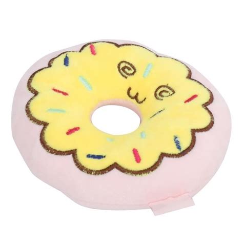 Jouet Pour Chien Vgeby Donuts Peluche Rose Non Toxique Et Facile