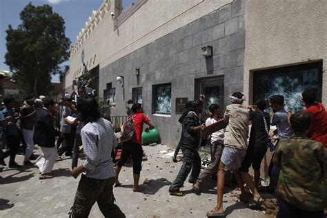 Protesters Storm Us Embassy In Yemen Wbur News