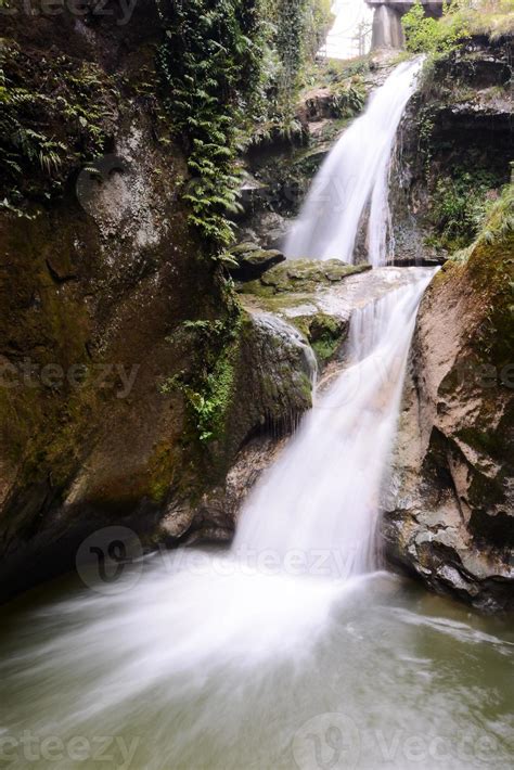 View with waterfall 19563408 Stock Photo at Vecteezy