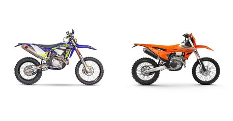 Motorrad Vergleich Sherco 500 SEF Factory 2022 Vs KTM 500 EXC F 2025