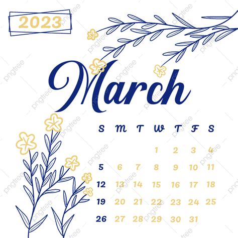 Calendar March Blue Calendar Calendar March Png And Vector