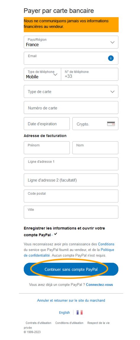 Paiement Par CB Avec Paypal