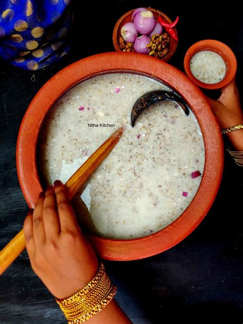 Kambu Koozh Bajra Porridge Recipe