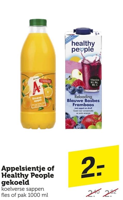 Appelsientje Of Healthy People Gekoeld 1000 Ml Aanbieding Bij Coop