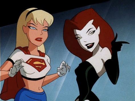 Poison Ivy And Supergirl Supergirl Comic Girl Cartoon Characters