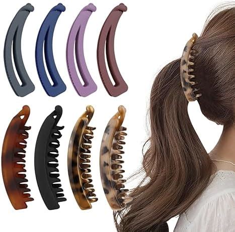 Amazon Pcs Banana Hair Clips Fhdusryo Large Clincher Double