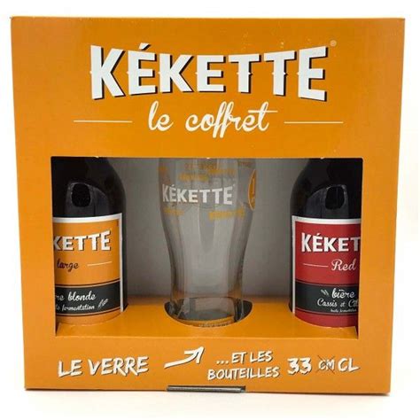 Coffret Kékette 2x33 cl 1 verre Coffrets cadeaux