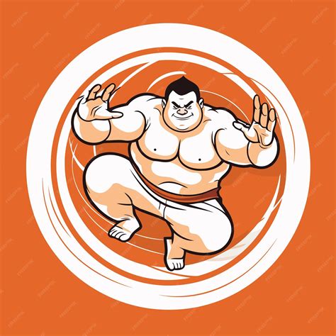 Premium Vector Sumo Wrestler Vector Illustration Of A Sumo Wrestler