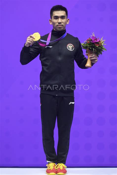 Harris Raih Emas Wushu Asian Games Antara Foto