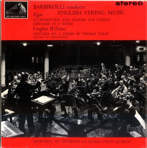 Barbirolli Conducts English String Music Discogs