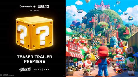 Super Mario Bros Lanzan Poster Y Horario De Estreno De Trailer De La Cinta