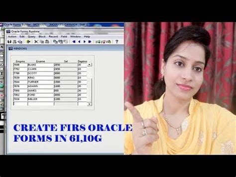 How To Create First Oracle Forms 6i 10g Oracle Apps YouTube