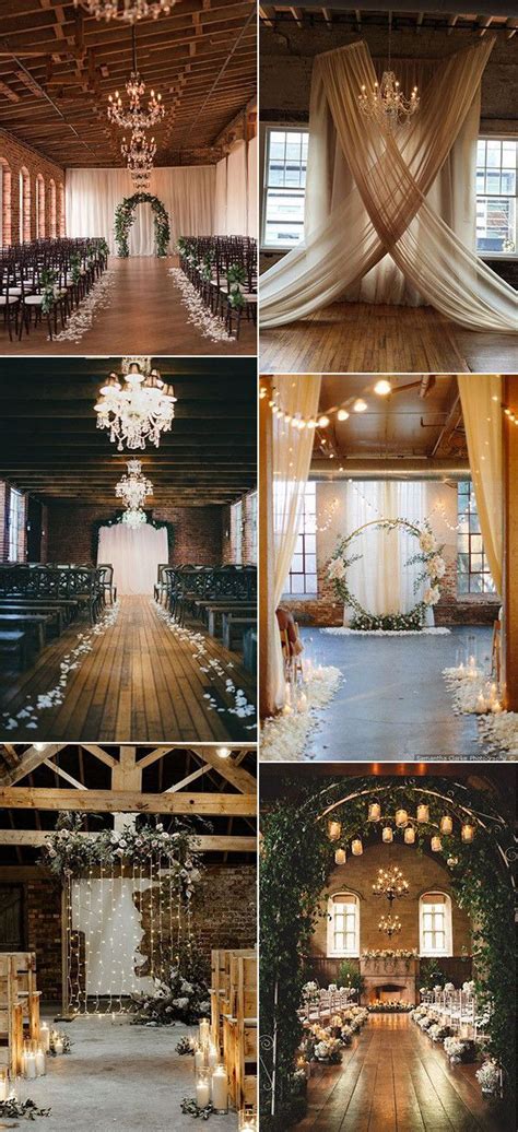 20 Timeless Indoor Wedding Ceremony Decoration Ideas Indoor Wedding