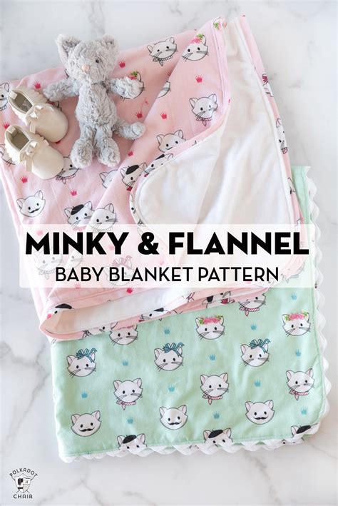 How To Make A Flannel And Minky Baby Blanket Polka Dot Chair