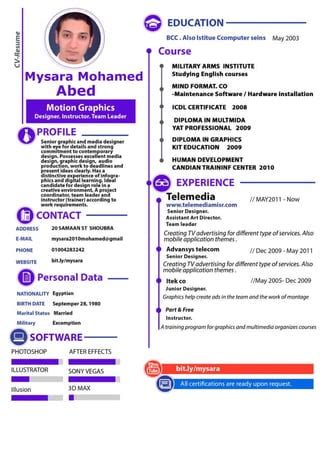 Mysara Mohamed Final Cv Pdf