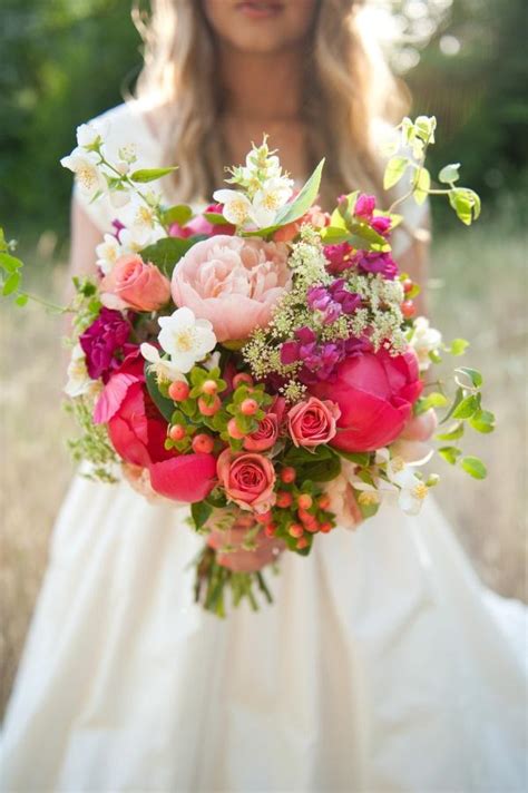 Wedding Bouquet - Peonies. Roses. Wildflowers. Berries. #2050467 - Weddbook