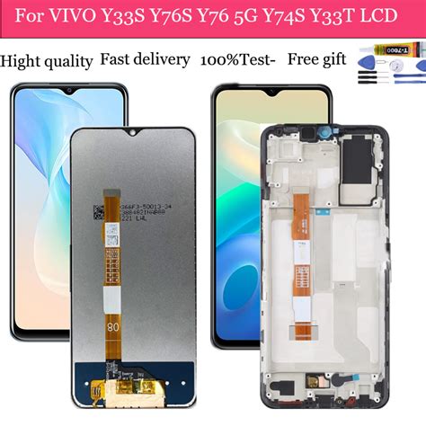 Original For Vivo Lcd Y33t Y33s Y74s 5g Y76 5g Y76s 5g Y17s Lcd Touch