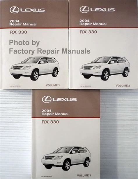 2004 Lexus Rx330 Electrical Wiring Diagrams Manual Original Rx 330 Schematics Factory Repair