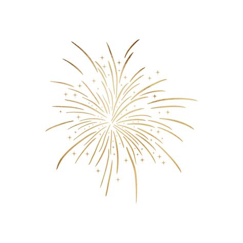 Free Fuegos Artificiales Metalicos Dorados 13214967 PNG With