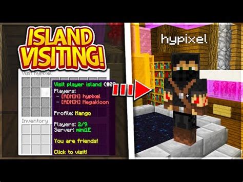 Hypixel Skyblock Island Visitation Update NEW Ember Armor