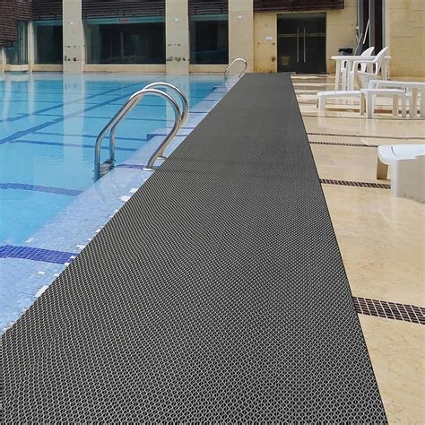 Amazon WLWLEO Drainage Non Slip Flooring Mats Swimming Pool