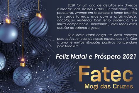 Mensagem De Fim De Ano Fatec Mogi Das Cruzes