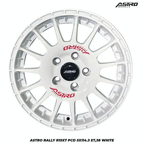 Jual Velg Rally Astro Rally Ring X Pcd X Et White