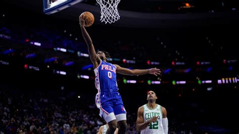 Joel Embiid Tyrese Maxey Lead 76ers To Sixth Straight Win 106 103 Over The Boston Celtics