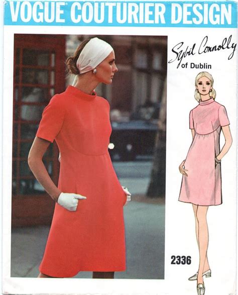 Sybil Connolly Vogue Couturier Dress Pattern Bust Etsy