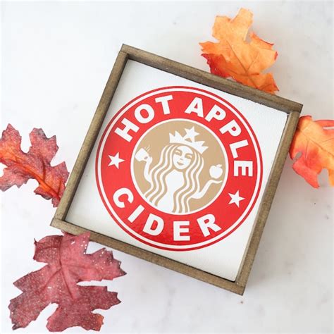 Hot Apple Cider Bar Sign Etsy