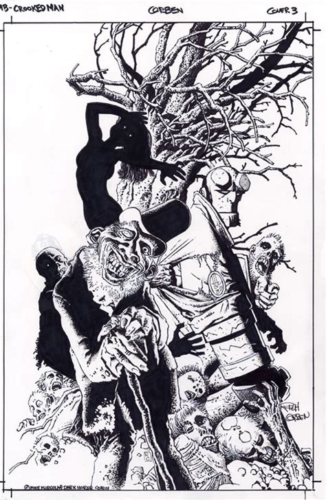 Richard Corben Original Art - Hellboy The Crooked Man #3 Cover Art ...