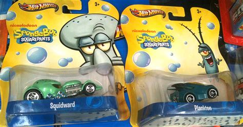 T Hunted As miniaturas da série do Bob Esponja da Hot Wheels