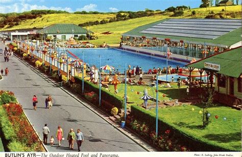 Butlins Ayr The Outdoor Heated Pool And Panorama 1970s Butlins