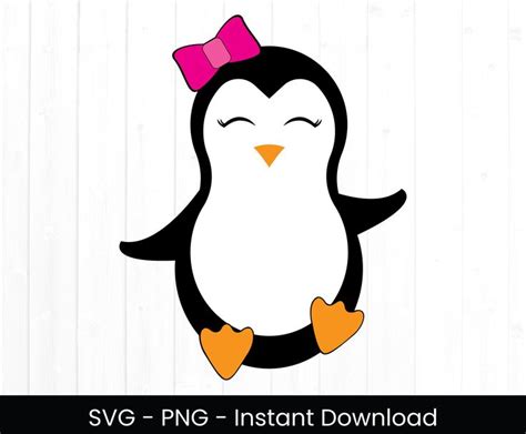 Penguin SVG For Commercial Use Penguin For Cricut Layered Etsy