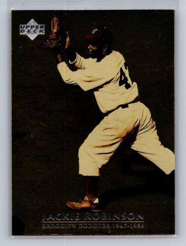 1996 Upper Deck Jackie Robinson 2 Of 9 Brooklyn Dodgers EBay