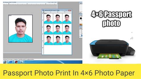 How To Print Passport Size Photo In 46 Photo Paper Using HP Printer