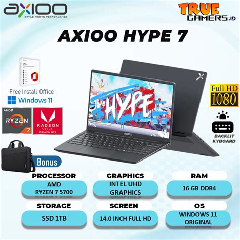 Jual Laptop Axioo Hype X Amd Ryzen U Gb Tb Ssd Fhd Ips